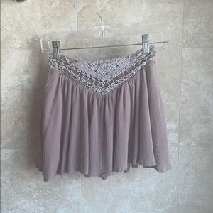 Tobi mauve mini skirt